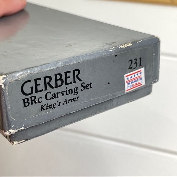 Gerber Vintage BRC Meat Carving Set Includes Balmung Knife And Ron Fork - Picture 10 of 10